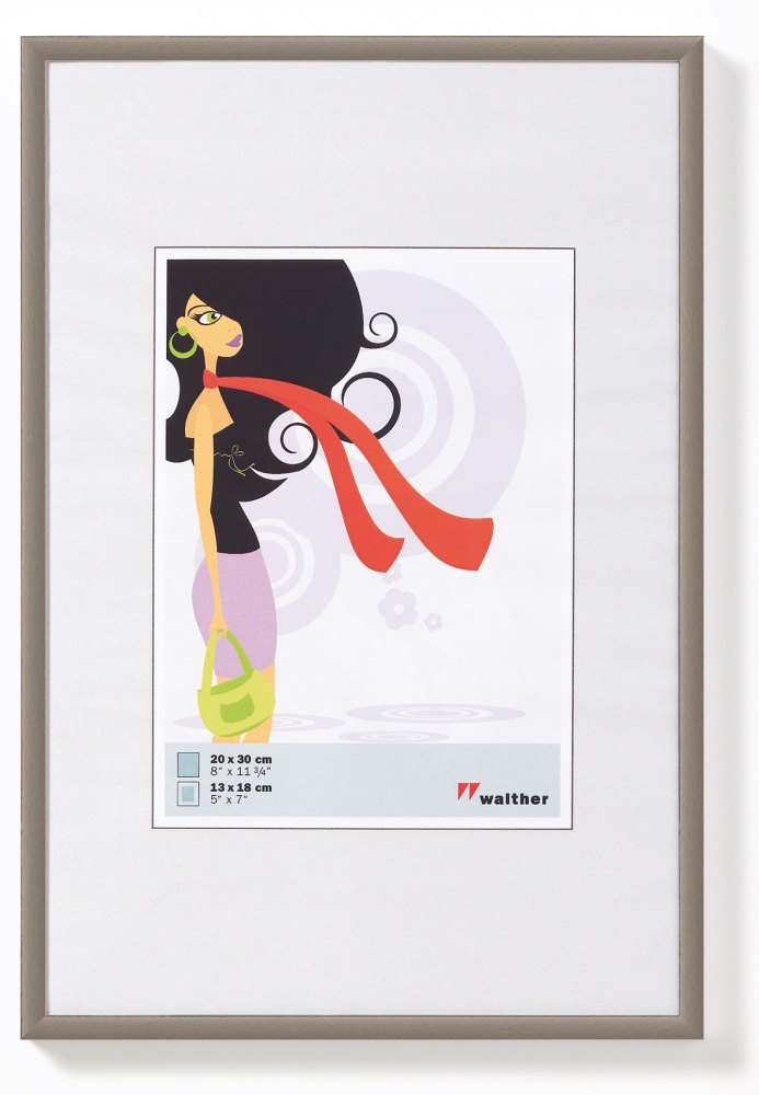 WALTHER KV080D 60x80 N.Lifestyle пластик (стальная) ф/рамка WALTHER KV080D 60x80 N.Lifestyle пластик (стальная) ф/рамка