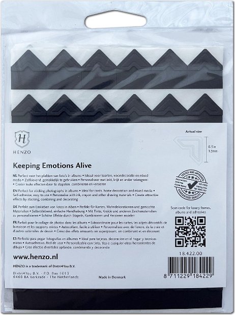 HENZO  18422  уголки черные  108 шт HENZO  18422  уголки черные  108 шт