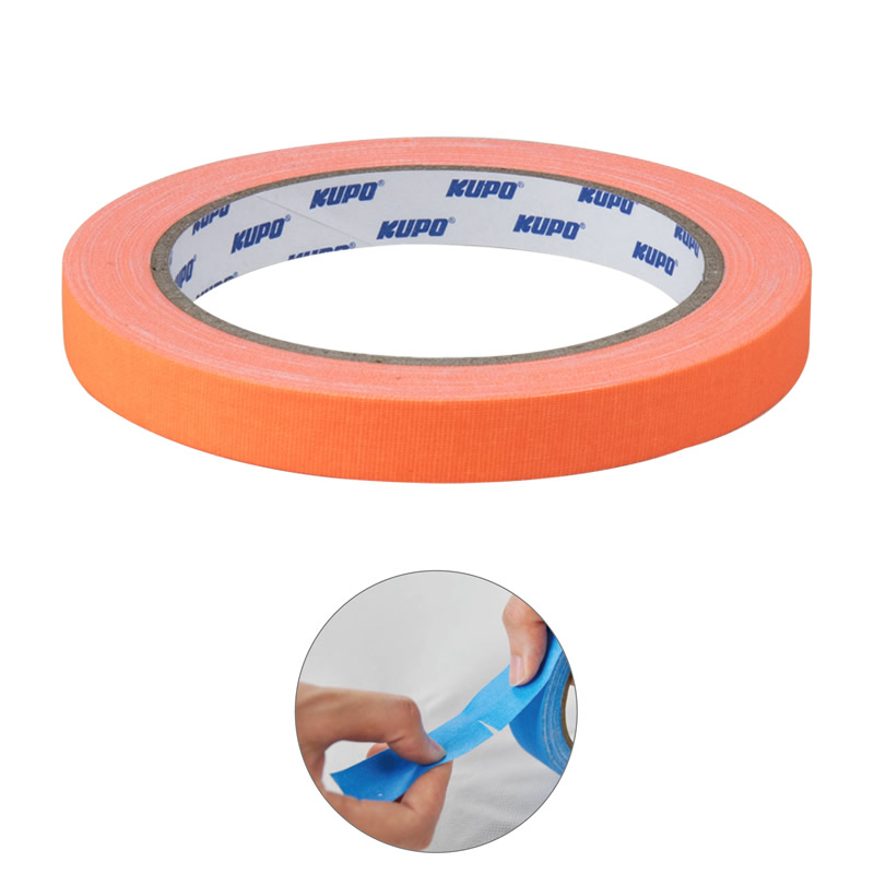 KUPO CS-1215OG Cloth Spike Tape, orange 12mm*13,72m Скотч оранжевый KUPO CS-1215OG Cloth Spike Tape, orange 12mm*13,72m Скотч оранжевый