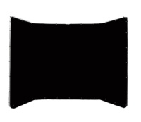 E-IMAGE MB42 collapsible background kit black Фон муслиновый 2.4х4 м на разборной раме, черный