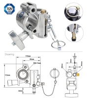 KUPO KCP-844 T.V. Coupler. Хомут с комбинированным крепежом (Ø48-51 ↓300/40)