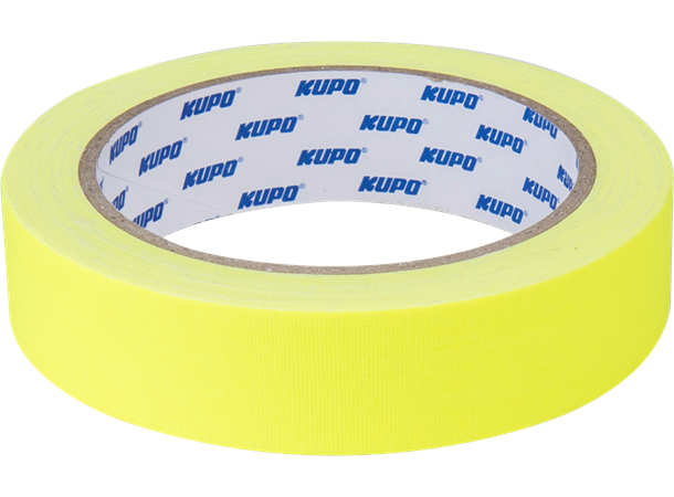 KUPO CS-2415Y Cloth Spike Tape, yellow 24mm*13,72m Скотч желтый KUPO CS-2415Y Cloth Spike Tape, yellow 24mm*13,72m Скотч желтый
