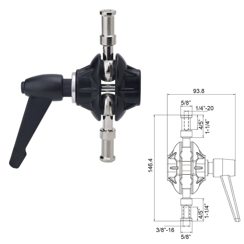 KUPO KS-103 Versatile Swivel Adapter Держатель шарнирный KUPO KS-103 Versatile Swivel Adapter Держатель шарнирный