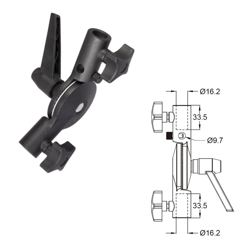 KUPO KS-101 Umbrella Swivel Bracket Держатель KUPO KS-101 Umbrella Swivel Bracket Держатель