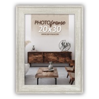 ZEP RT546W Torino White  10x15 дерево (белая) ф/рамка