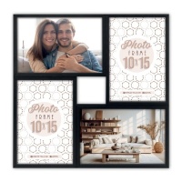 ZEP VL446B 4x10x15 (27x27)  Bari Black  мдф ф/рамка-галерея