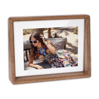 ZEP LB868H 15x20 Clichy Horizontal, прозрачное стекло с друх сторон, дерево (коричневая)ф/рамка