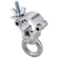 KUPO KCP-0203 Mini Half Coupler w/M6 eye ring. Хомут (с кольцом)  (Ø20-22 мм ↓90)