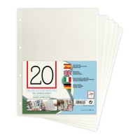 ZEP MD20RIC формат A4 20доп.магнитных листов для папок на кольцах Madrid MD233 